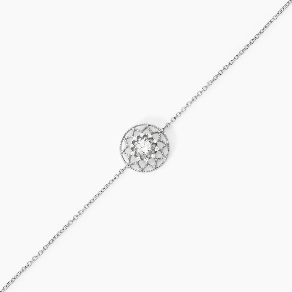 Bracelet Cassandria Argent Blanc Oxyde De Zirconium