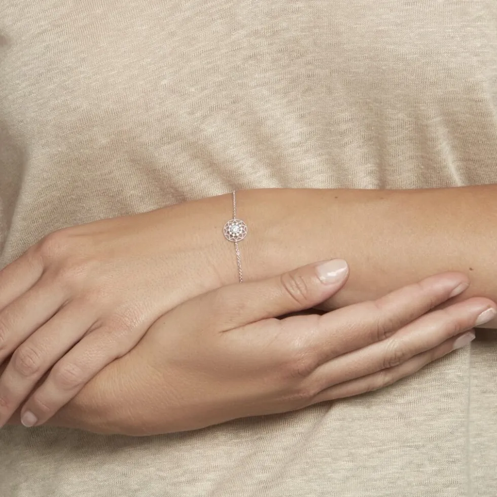 Bracelet Cassandria Argent Blanc Oxyde De Zirconium