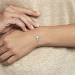 Bracelet Cassandria Argent Blanc Oxyde De Zirconium