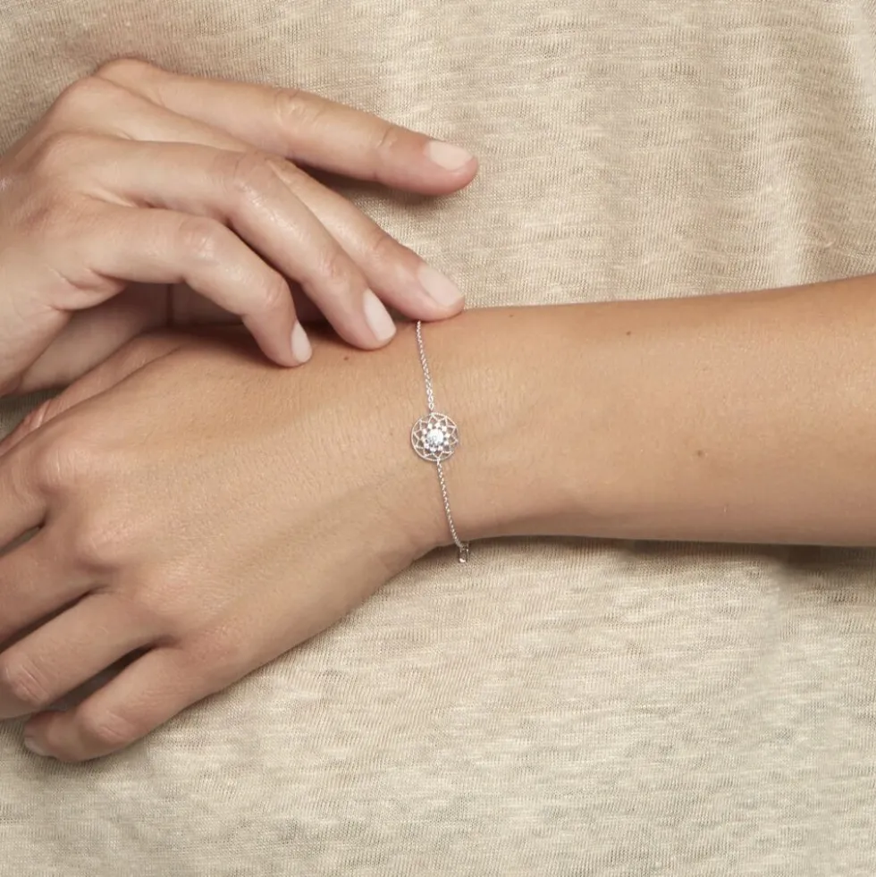 Bracelet Cassandria Argent Blanc Oxyde De Zirconium