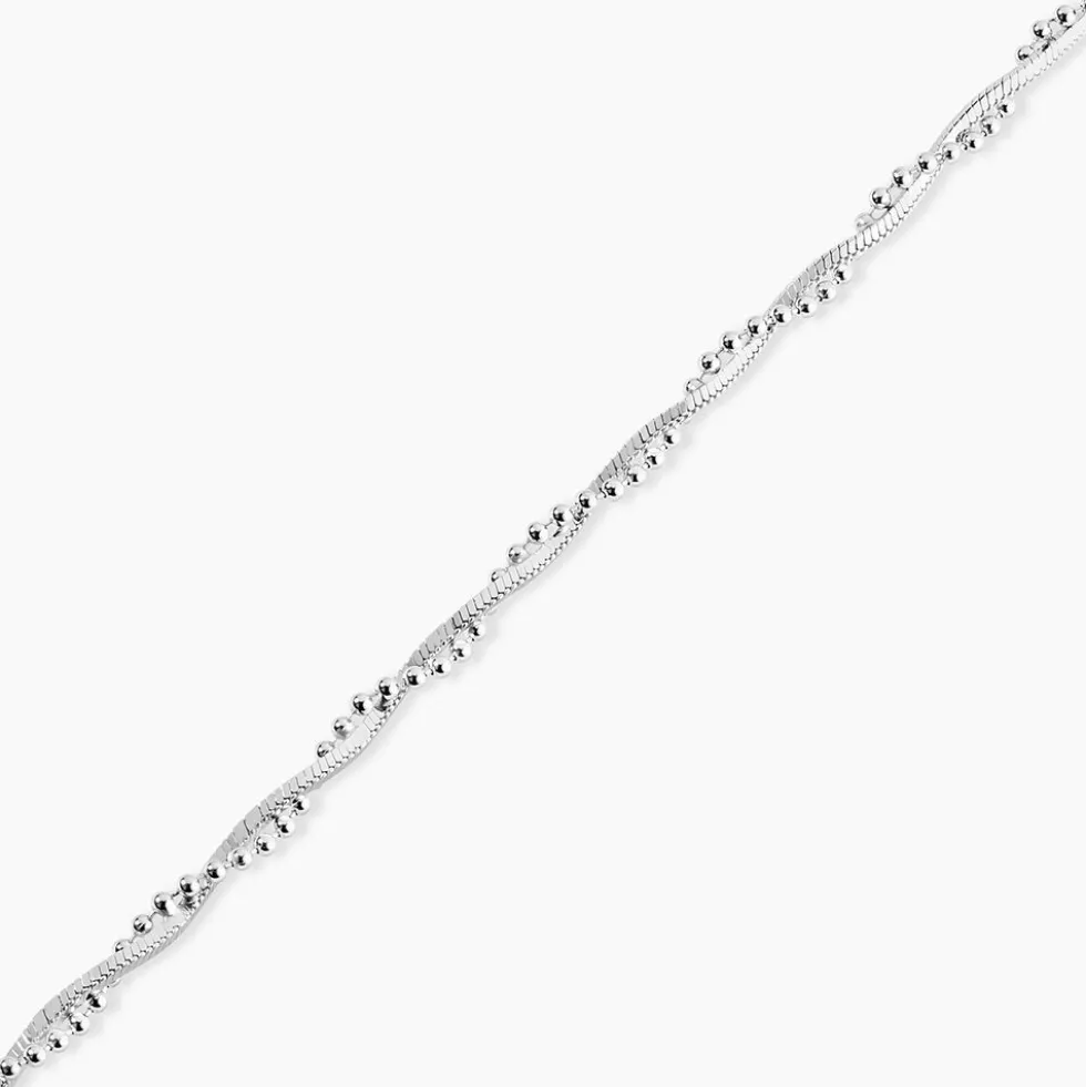 Bracelet Cathel Argent Blanc