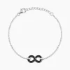 Bracelet Celinia Argent Blanc Céramique Et Oxyde De Zirconium