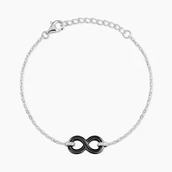 Bracelet Celinia Argent Blanc Céramique Et Oxyde De Zirconium