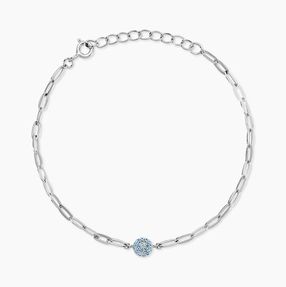 Bracelet Cesarie Argent Blanc Oxyde De Zirconium
