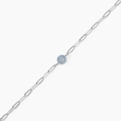 Bracelet Cesarie Argent Blanc Oxyde De Zirconium
