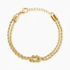 Bracelet Charleen Acier Jaune