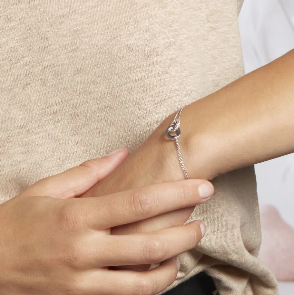 Bracelet Chriselda Argent Blanc Oxyde De Zirconium