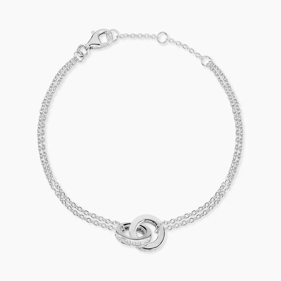 Bracelet Chriselda Argent Blanc Oxyde De Zirconium