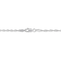 Bracelet Ciana Torsade Diamante Argent Blanc