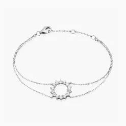 Bracelet Ciena Argent Blanc Oxyde De Zirconium
