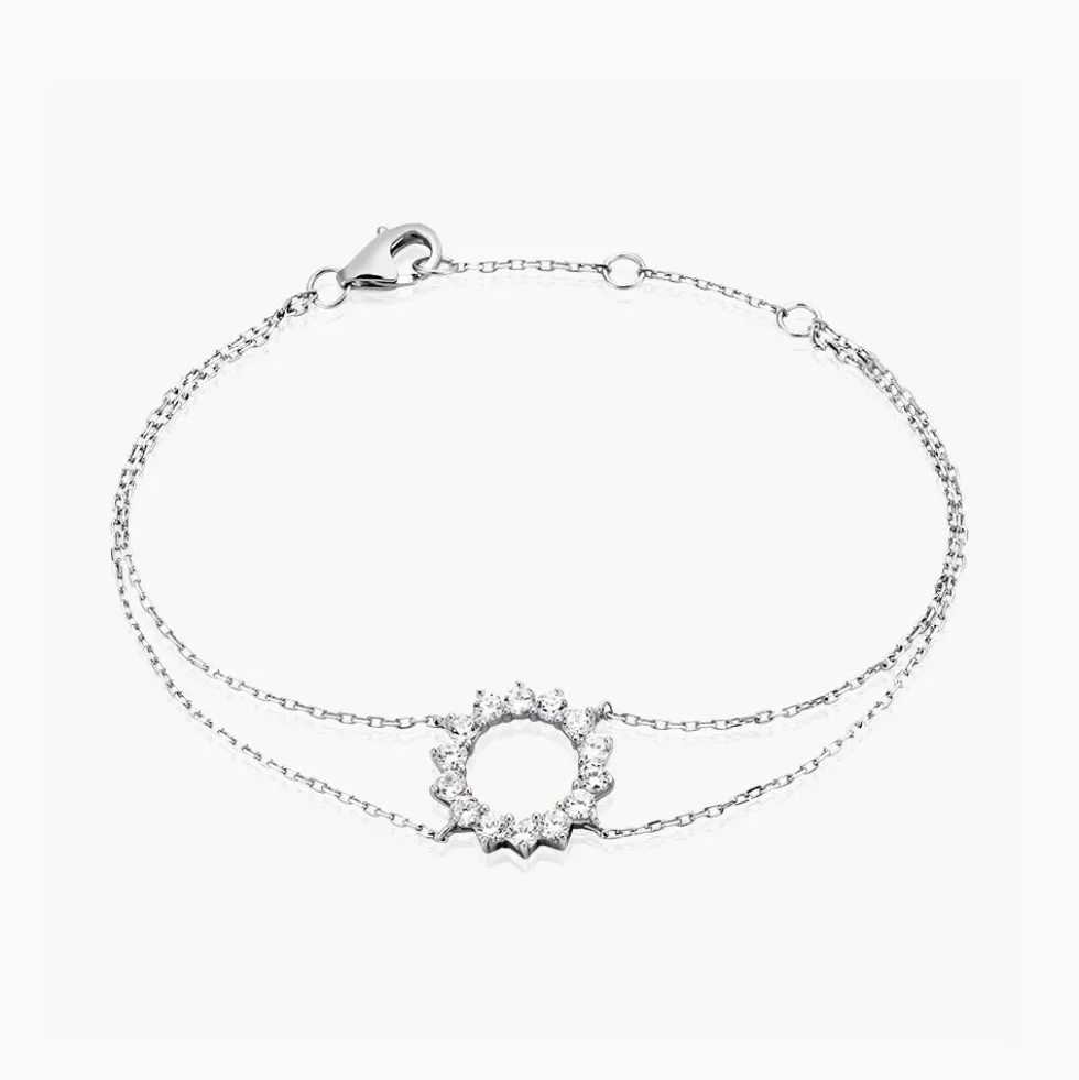 Bracelet Ciena Argent Blanc Oxyde De Zirconium