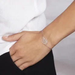Bracelet Clara Argent Blanc