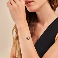 Bracelet Clarah Argent Blanc Céramique Oxyde De Zirconium