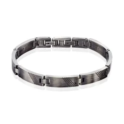 Bracelet Clara-rose Acier Noir