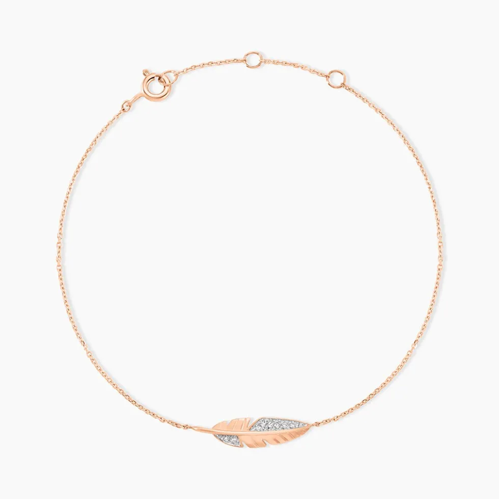 Bracelet Clodie Or Rose Diamant
