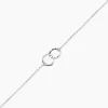 Bracelet Coline Argent Blanc