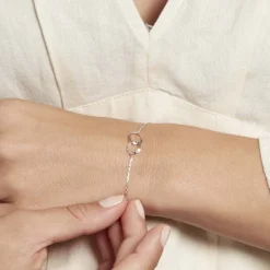 Bracelet Coline Argent Blanc