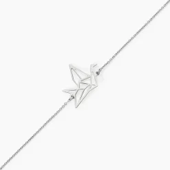 Bracelet Colombe Argent Blanc