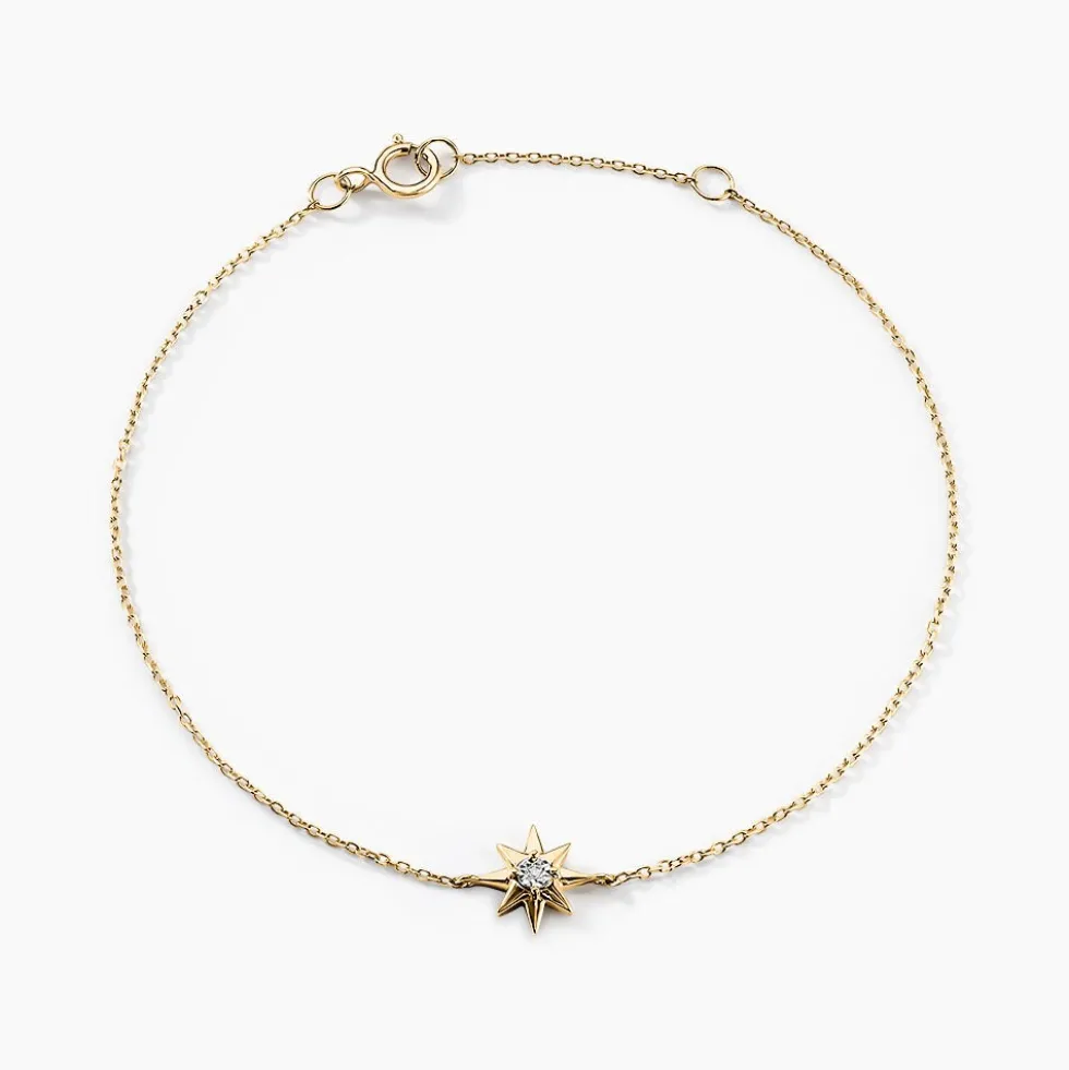 Bracelet Confucius Or Jaune Diamant