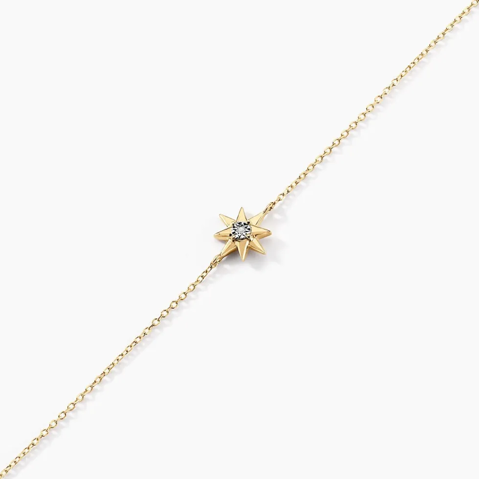 Bracelet Confucius Or Jaune Diamant