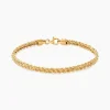 Bracelet Cordelia Maille Corde 2 Rangs Or Jaune