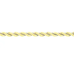 Bracelet Cordelia Maille Corde Et Venitienne Or Bicolore