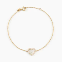 Bracelet Cortney Or Jaune Oxyde De Zirconium