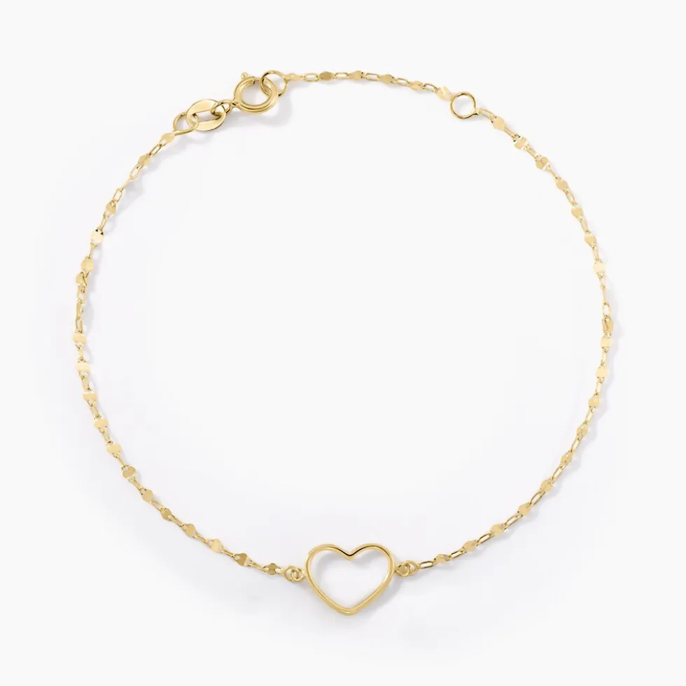 Bracelet Cuore Or Jaune