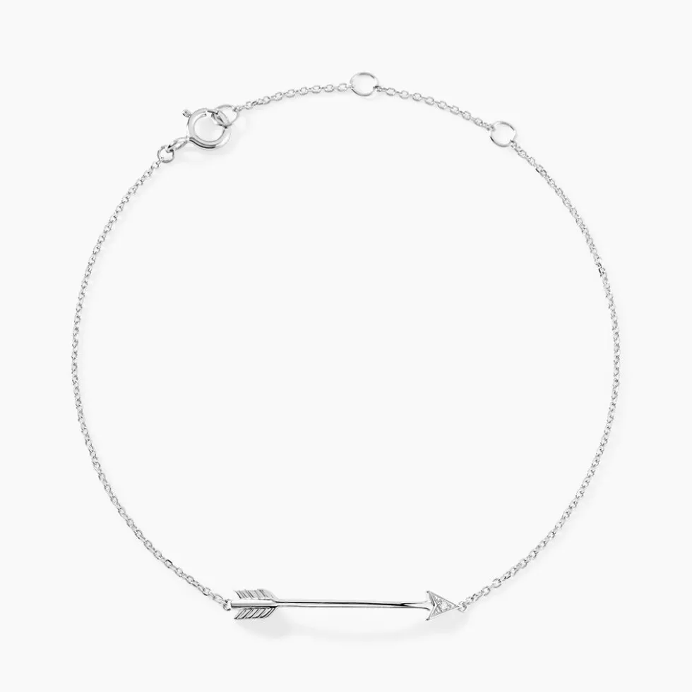 Bracelet Cupidon Or Blanc Diamant
