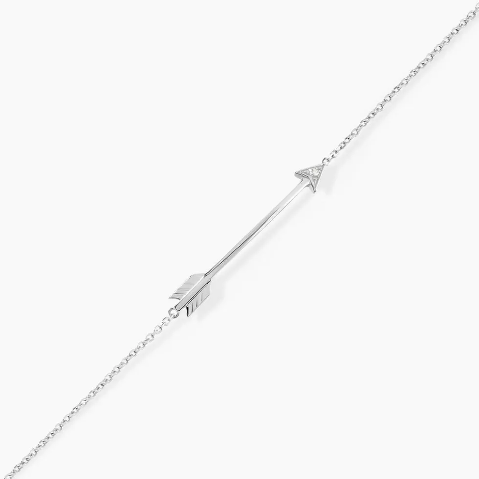 Bracelet Cupidon Or Blanc Diamant