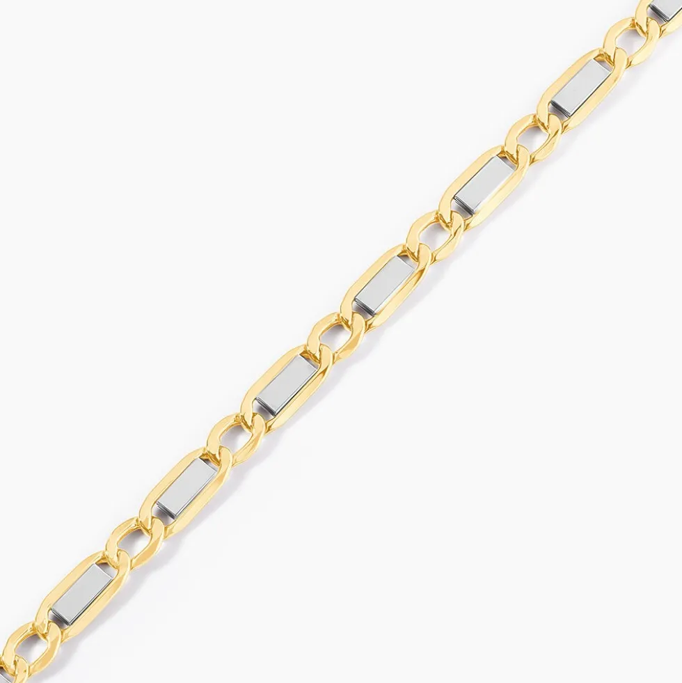Bracelet Danae Plaquette Or Bicolore