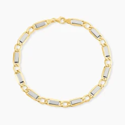 Bracelet Danae Plaquette Or Bicolore