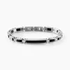 Bracelet Dax Acier Bicolore Oxyde De Zirconium