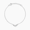 Bracelet Dayen Argent Blanc Oxyde De Zirconium