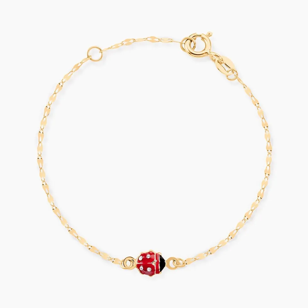 Bracelet Deena Or Jaune Oxyde De Zirconium