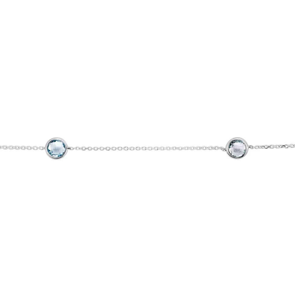 Bracelet Dennis Or Blanc Topaze