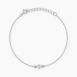 Bracelet Desert Argent Blanc Oxyde De Zirconium