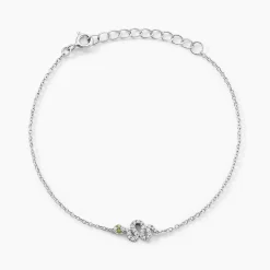 Bracelet Desert Argent Blanc Oxyde De Zirconium