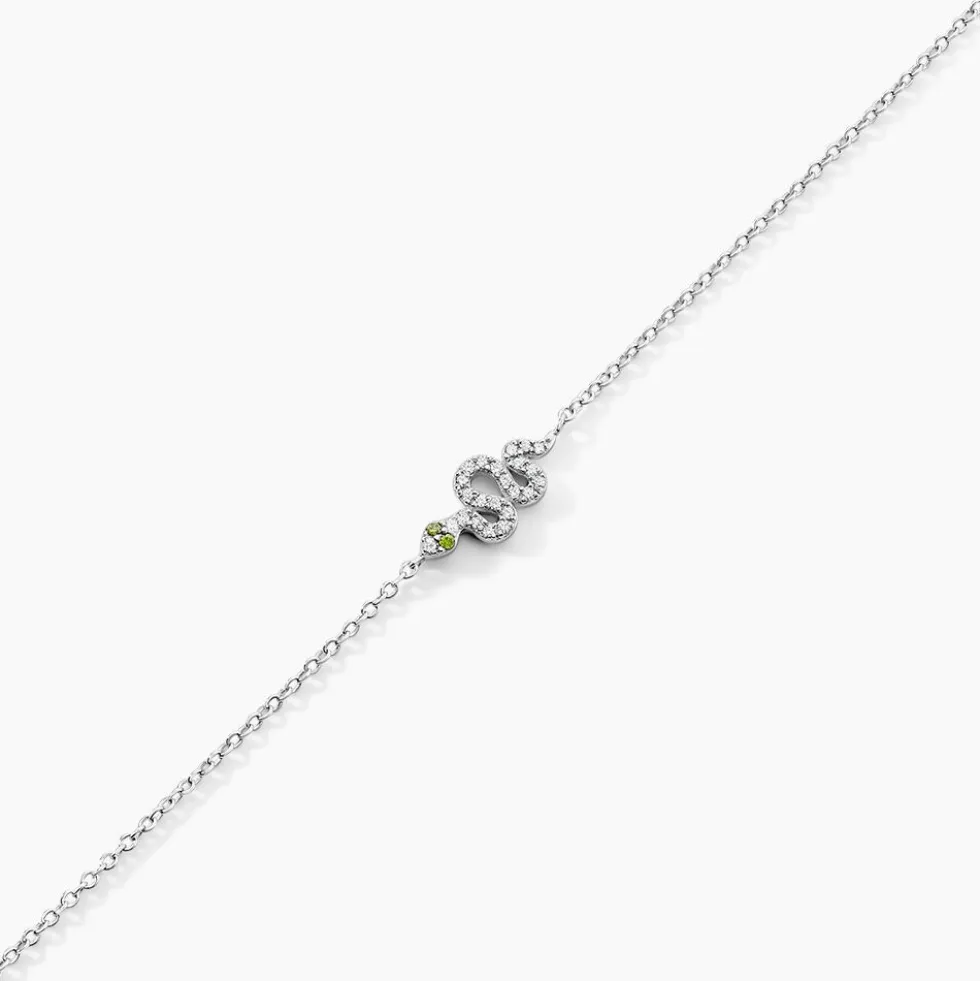 Bracelet Desert Argent Blanc Oxyde De Zirconium