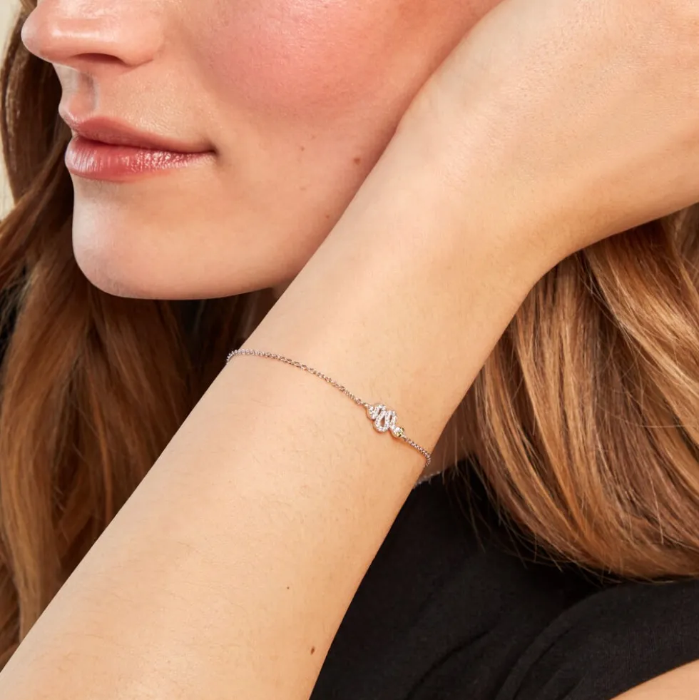 Bracelet Desert Argent Blanc Oxyde De Zirconium