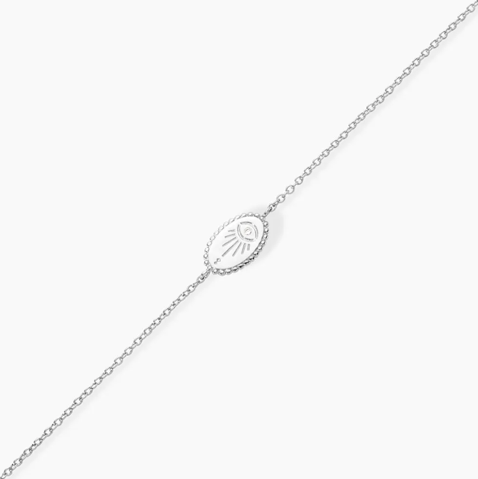 Bracelet Dhyana Argent Blanc Oxyde De Zirconium