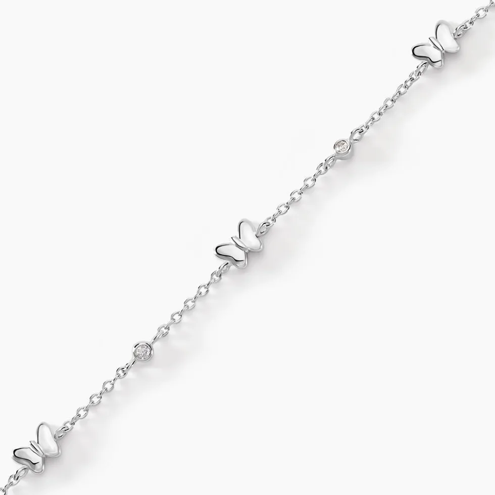 Bracelet Diep Argent Blanc Oxyde De Zirconium