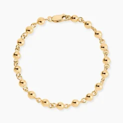 Bracelet Diona Maille Boule Or Jaune
