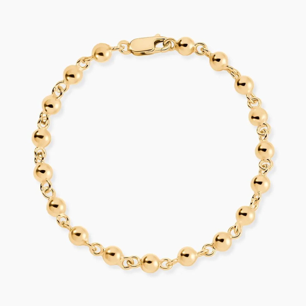 Bracelet Diona Maille Boule Or Jaune
