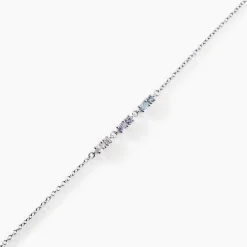 Bracelet Dion Argent Blanc Oxyde De Zirconium