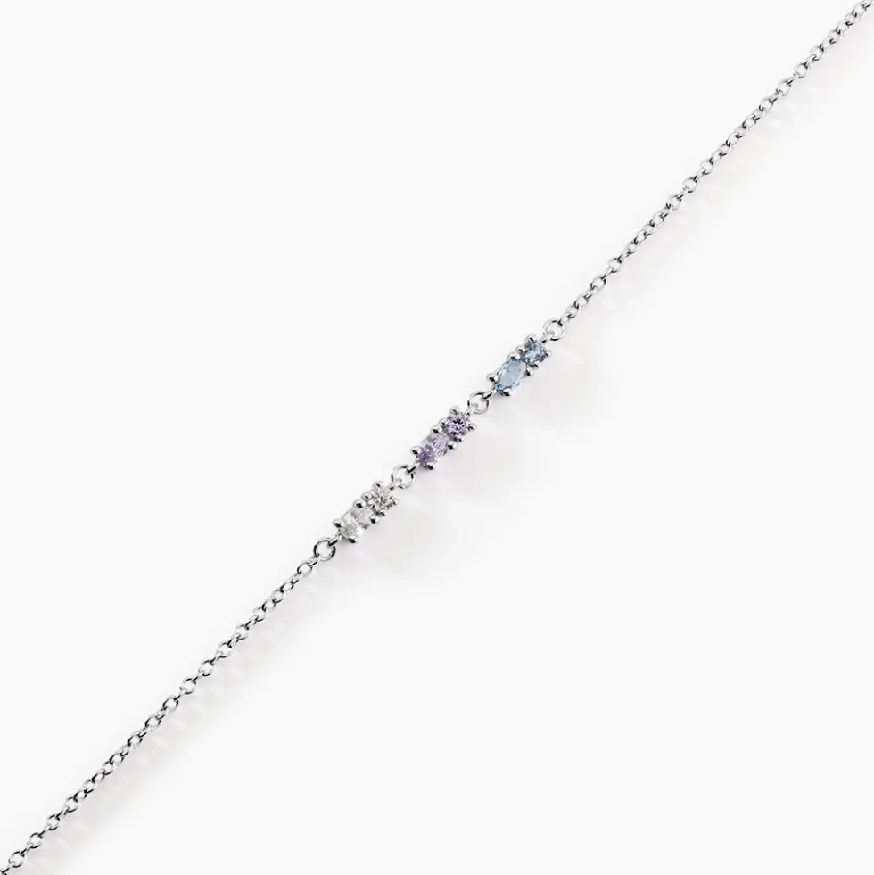 Bracelet Dion Argent Blanc Oxyde De Zirconium