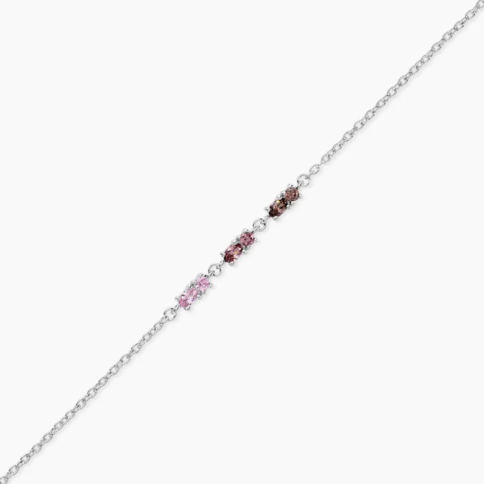 Bracelet Dion Argent Blanc Oxyde De Zirconium