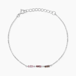 Bracelet Dion Argent Blanc Oxyde De Zirconium
