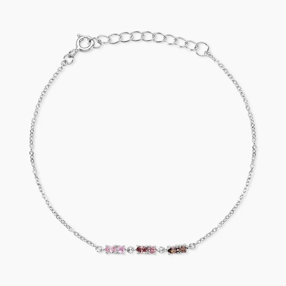 Bracelet Dion Argent Blanc Oxyde De Zirconium