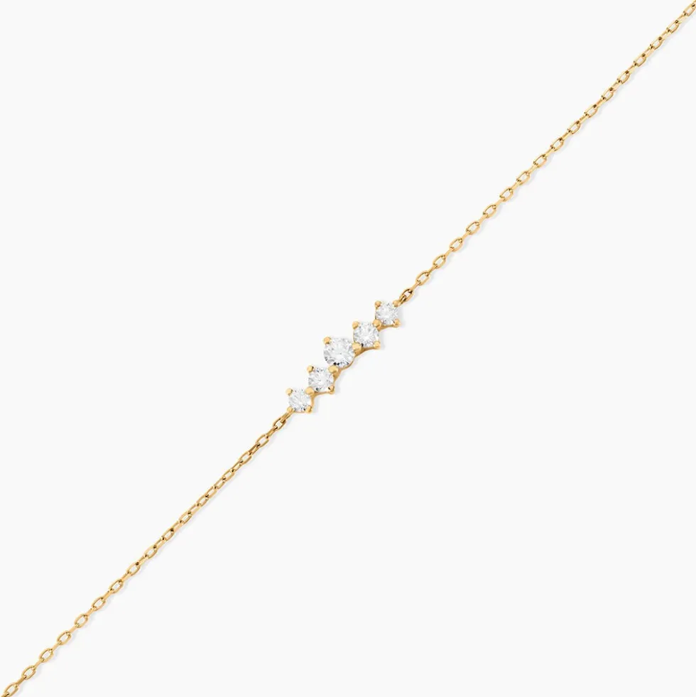 Bracelet Dipak Or Jaune Oxyde De Zirconium